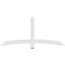 Ekena Millwork Bellingham Architectural Grade PVC Gable Bracket, 72"W x 33"H x 2"D x 4"F, 11/12 Pitch GBP072X33X0204BEL00 - alternate 2